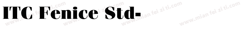 ITC Fenice Std字体转换